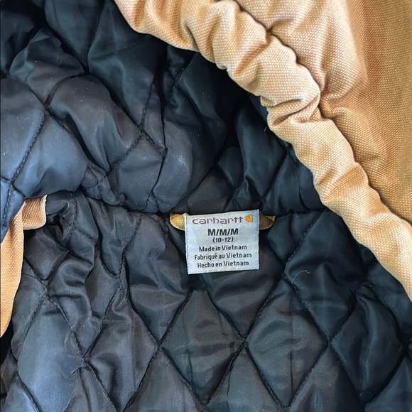 Kids Tan Hooded Jacket - Picture 3 of 5